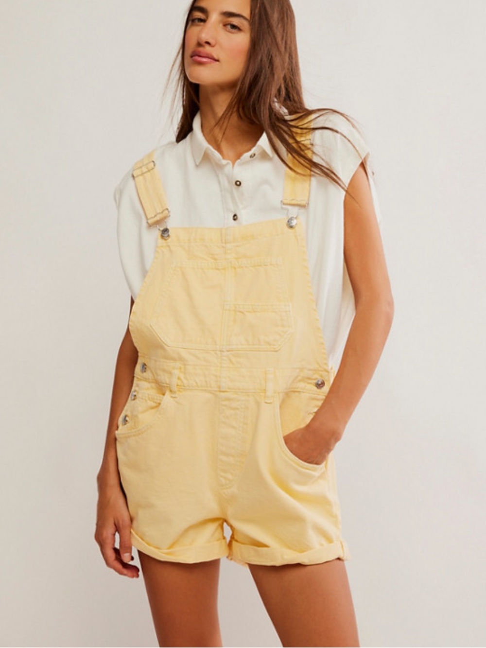 Free People We The Free Ziggy Denim Shortalls